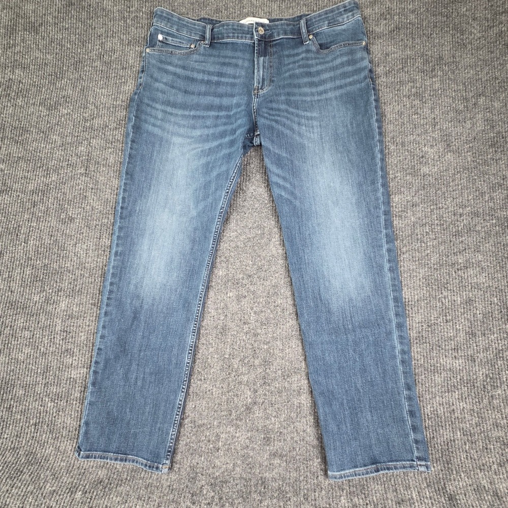 Calvin Klein‎ Jeans Mens W40 L32 Straight Leg Blue Denim Casual Pants
